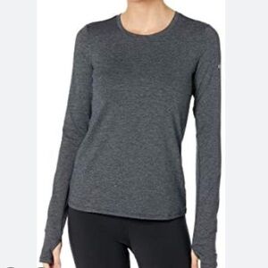 Alo Alosoft Finesse dark Heather gray long sleeve top